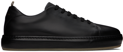Shop Officine Creative Black Covered 001 Sneakers In Nero