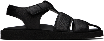 Shop Officine Creative Black Inner 001 Sandals In Nero