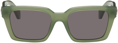 Shop Off-white Green Branson Sunglasses In Olive Green Dark Gre