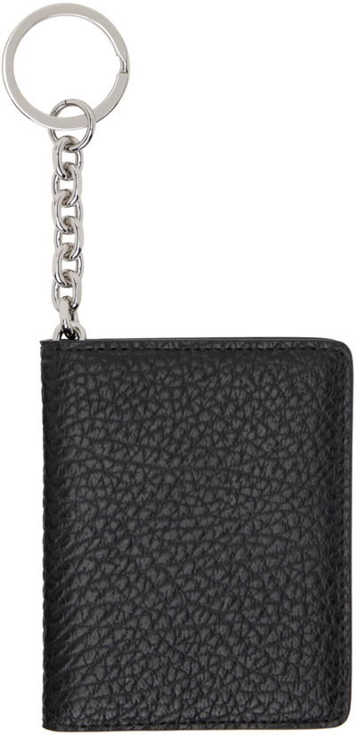 Shop Maison Margiela Black Stitch Card Holder In T8013 Black