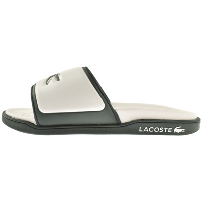 Shop Lacoste Serve Dua Sliders Off White