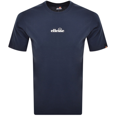 Shop Ellesse Ollio Logo T Shirt Navy
