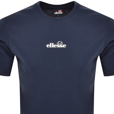 Shop Ellesse Ollio Logo T Shirt Navy