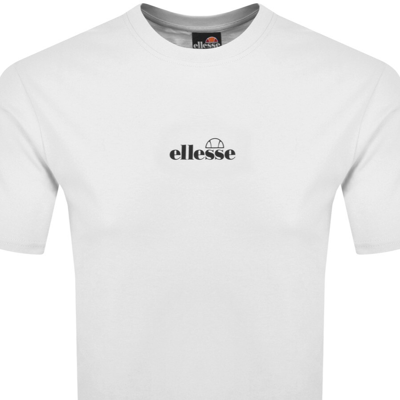 Shop Ellesse Ollio Logo T Shirt White