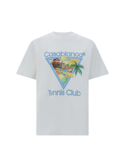 Shop Casablanca T-shirts In Afro Cubism Tennis Club