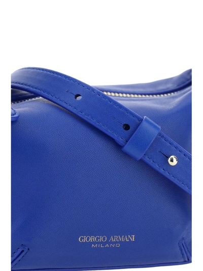 Shop Giorgio Armani Shoulder Bags In Blu China