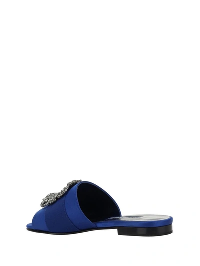 Shop Manolo Blahnik Sandals In Bblu