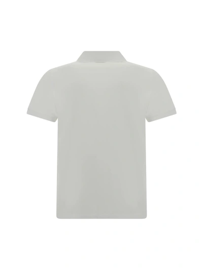 Shop Saint Laurent Polo Shirts In Blanc