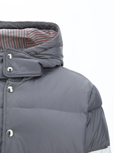 Shop Thom Browne Down Jackets In Med Grey