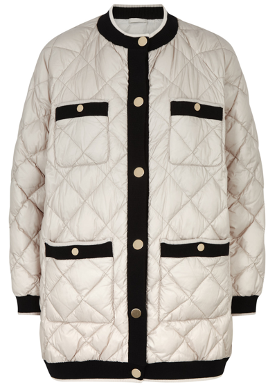 Shop Max Mara The Cube Cardy Reversible Quilted Shell Jacket In Sand