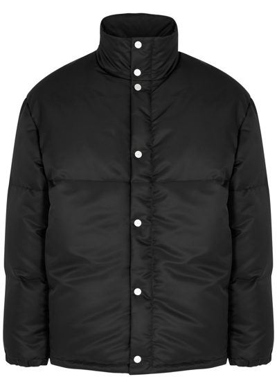 Shop Second / Layer Quilted Nylon Jacket In Black