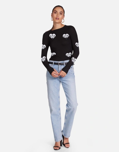 Lauren Moshi X Mckinley X Skull Heart In Black