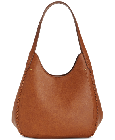 Shop Style & Co Whip-stitch Soft 4-poster Tote, Created For Macy's In Tortoise Shell