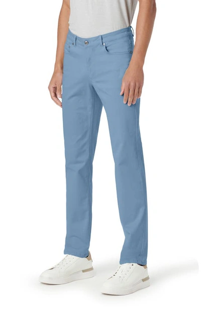 Shop Bugatchi Preston Straight Leg Five Pocket Pants In Air Blue