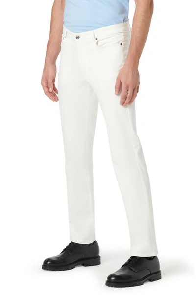 Shop Bugatchi Preston Straight Leg Five Pocket Pants In White