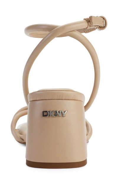 Shop Dkny Trixie Ankle Strap Sandal In Beige