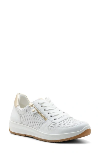 Shop Ara Opal Lace-up Sneaker In White