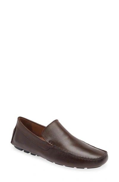 Shop Nordstrom Fletcher Driving Loafer In Brown Chocolate