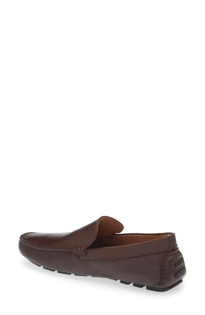Shop Nordstrom Fletcher Driving Loafer In Brown Chocolate
