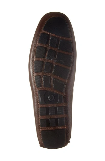 Shop Nordstrom Fletcher Driving Loafer In Brown Chocolate