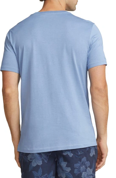 Shop Ralph Lauren Purple Label Cotton Pocket T-shirt In Infinity Blue