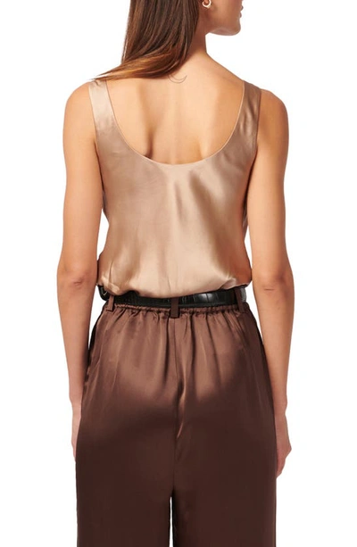Shop Cami Nyc Andressa Silk Shell In Latte