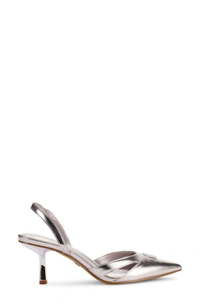 Shop Dkny Glorianna Slingback Pointed Toe Pump In Metallic Pink