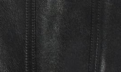 Shop Tom Ford Grained Goatskin Leather Trucker Jacket In Black