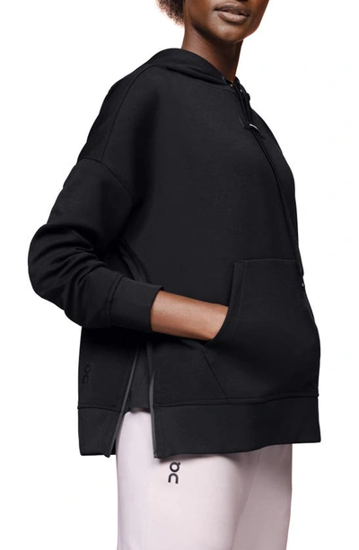 On Recycled Polyester Blend Hoodie In Black
