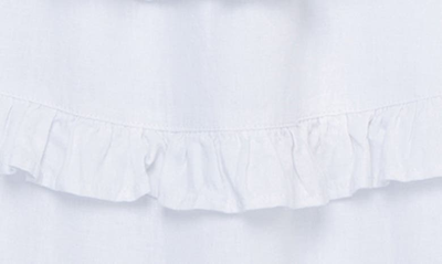 Shop Habitual Kids' Linen Blend Tiered Ruffle Dress In White