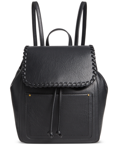 Shop Style & Co Whip-stitch Backpack, Created For Macy's In Black