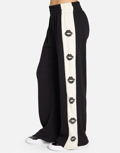 Lauren Moshi Tawny Mini Lips In Black/bone