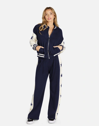 Lauren Moshi Tawny Stars In Navy/ Bone