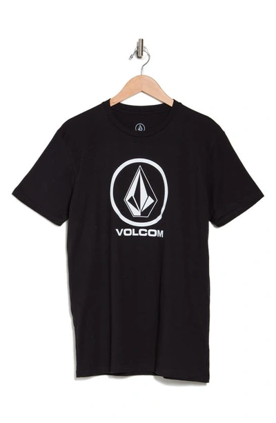 Shop Volcom Crisp Graphic T-shirt In Black