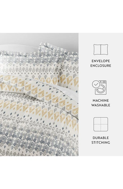Ienjoy Home Geo Print 3-piece Comforter Set In Gray