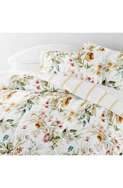 IENJOY HOME IENJOY HOME FLORAL PRINT 3-PIECE COMFORTER SET 