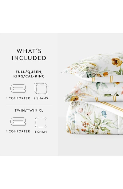 Ienjoy Home Floral Print 3-piece Comforter Set In Clay