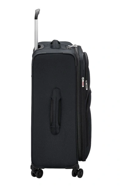 Shop Delsey Sky Max 2.0 24-inch Expandable Spinner Suitcase In Black