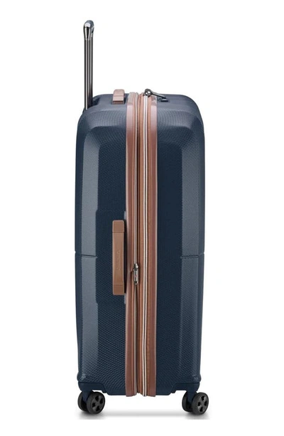 Shop Delsey St. Tropez 28-inch Expandable Spinner Suitcase In Navy