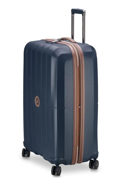 Shop Delsey St. Tropez 28-inch Expandable Spinner Suitcase In Navy