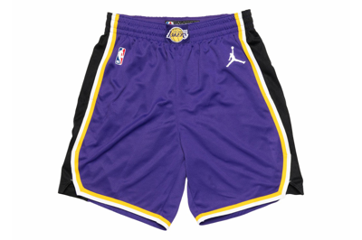 Pre-owned Nike La Lakers Statement Edition 2020 Swingman Shorts Field Purple/white