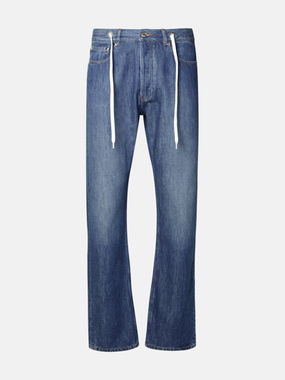 Shop Apc 'sureau' Blue Cotton Jeans