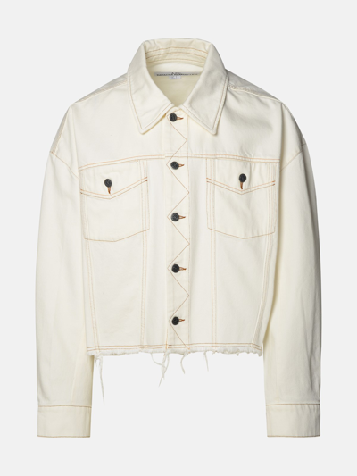 Shop Apc Ivory Cotton Jacket