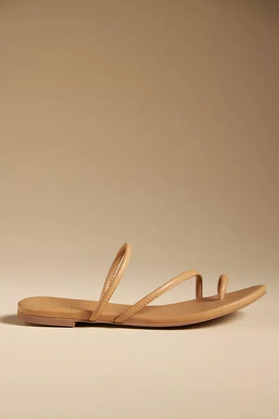 Shop Reformation Ludo Toe-ring Sandals In Beige