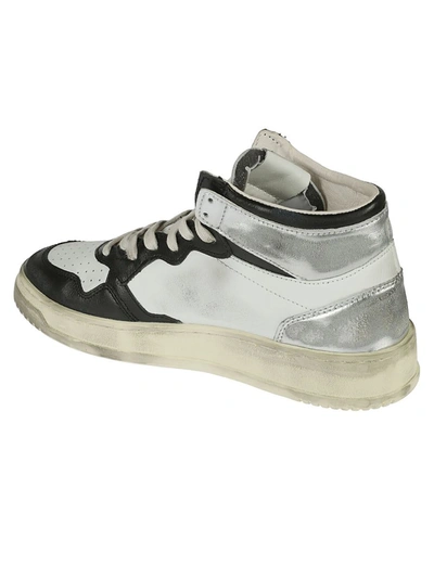 Shop Autry - High-top Sneakers In White Black Silver