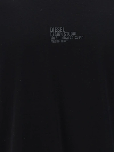 Shop Diesel T-shirts In Deep/black