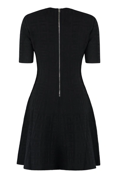 Shop Givenchy Jacquard Knit Mini-dress In Black