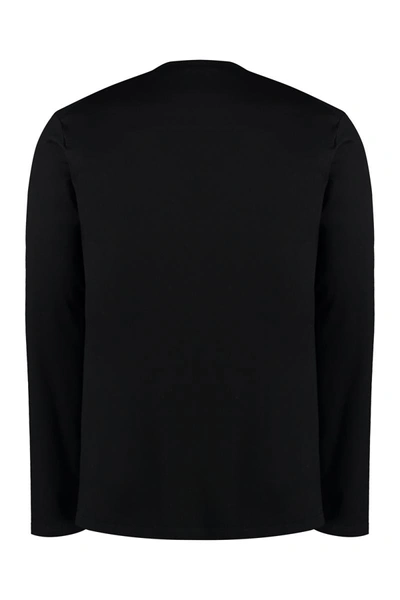 Jil Sander Men's Long Sleeve Cotton T-shirt In Black