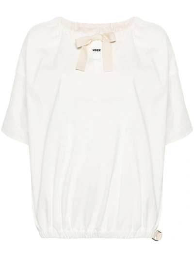 Shop Jil Sander Bow Detail Sweatshirt In White