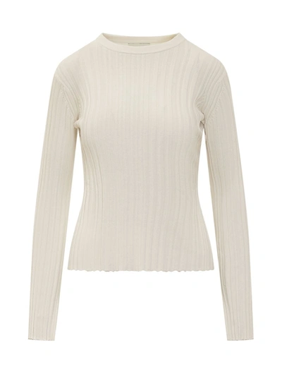 Shop Loulou Studio Top In Rice Ivory